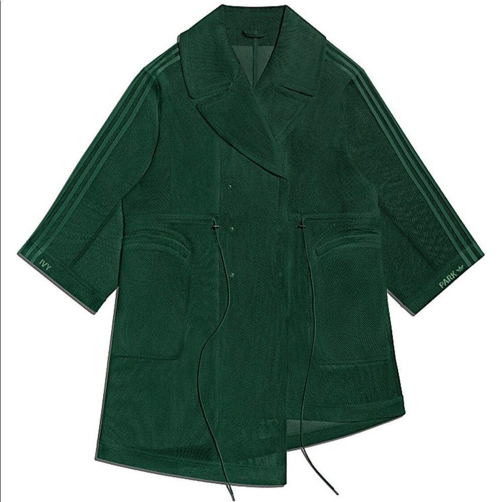 Adidas x Ivy Park Mesh Jacket Dark Green